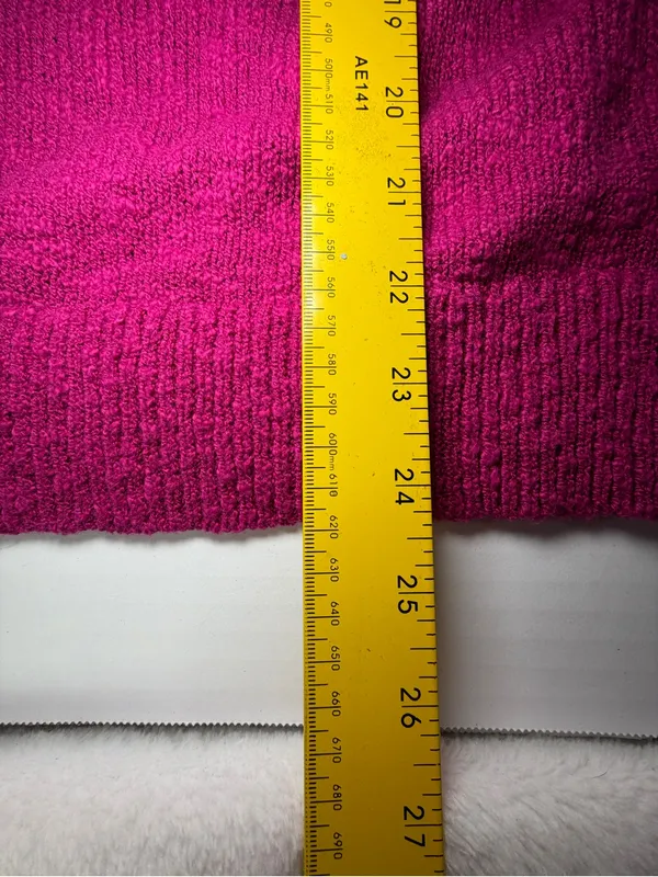 J. Crew Women's V-Neck Sweater in Fuchsia Pink - Image 5