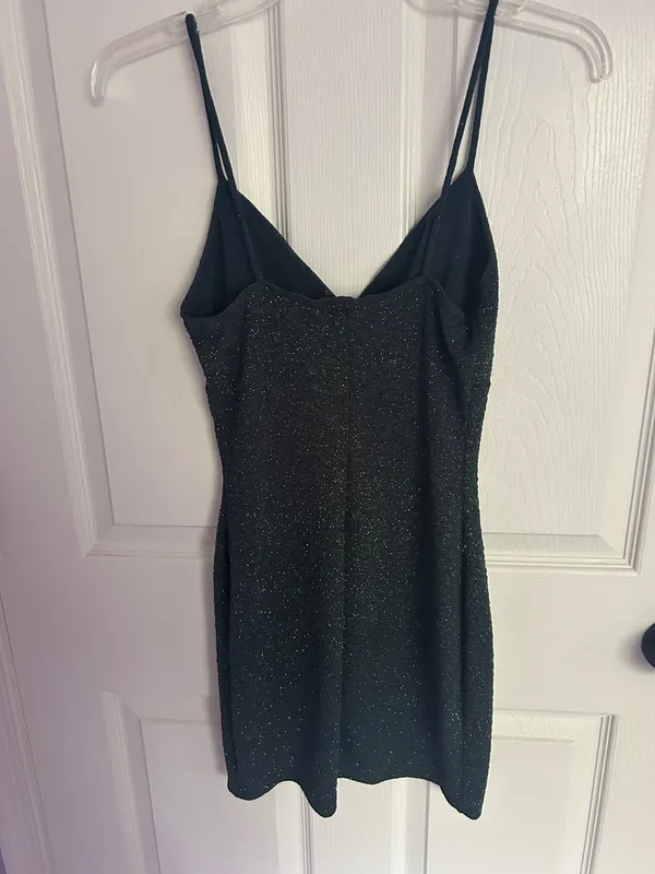 Windsor Mini Green Bodycon Glitter Dress - Image 2