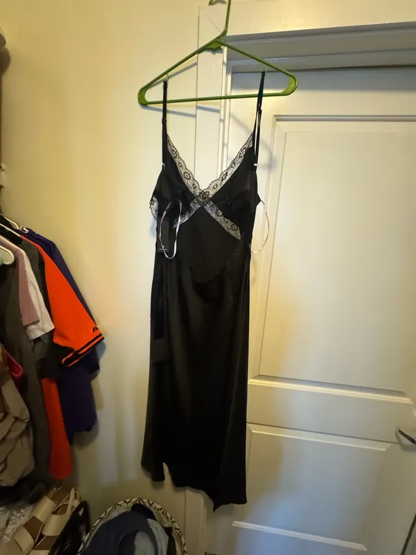 Lulus Black Silk Dress - Image 2