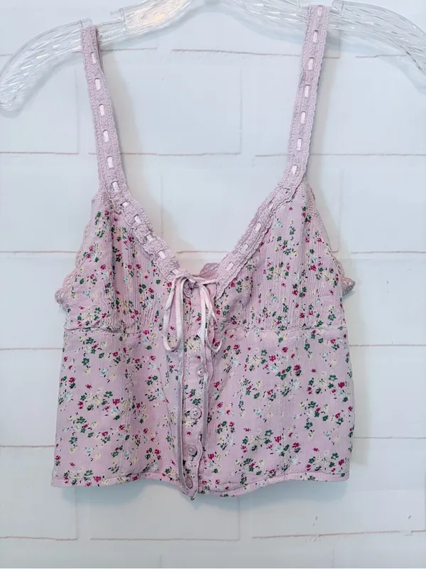 Urban Outfitters Raquel Lilac Floral Cami Top Urban Outfitters S NWOT - Image 2