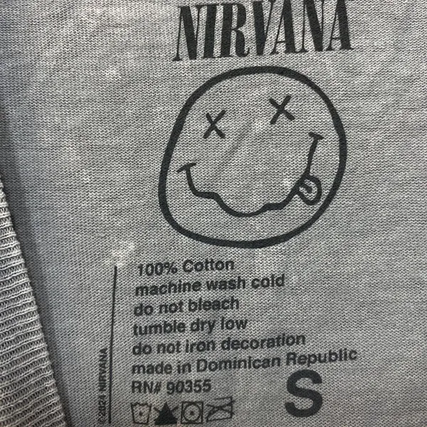 Nirvana In Utero Album Angel Art Outline Grunge Band Tee S - Image 4