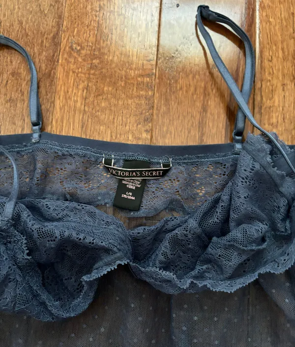 NWOT Victoria’s secret blue sheer lace babydoll chemise slip - Image 5