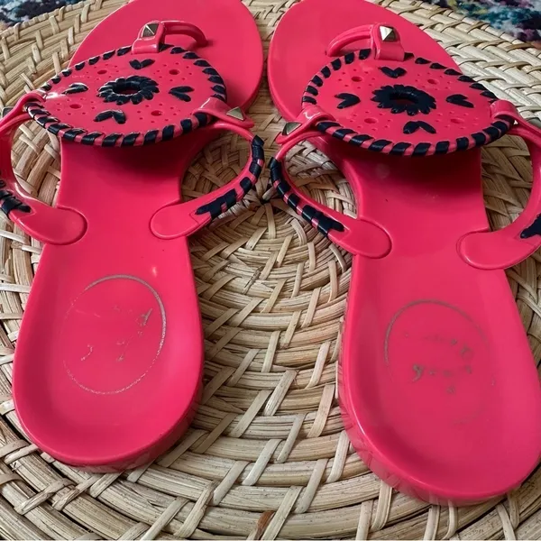 Jack Rogers Womenz Georgica Jelly Sandal Pink 8 - Image 6