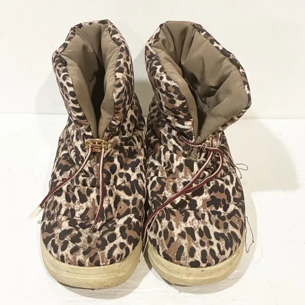Hey Dude Womens Size 9 Margot Eco Leopard Animal Print Nylon‎ Puffer Boots - Image 2