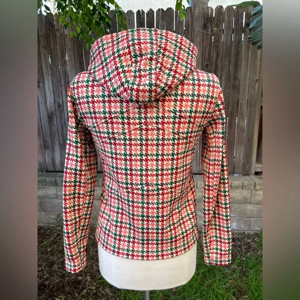 Vintage Burton Women's Houndstooth ski snowboard Jacket outdoor winter gorpcore - Image 2