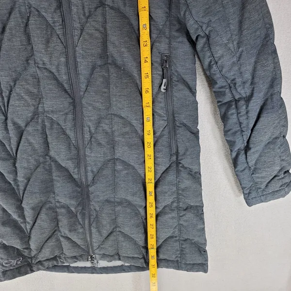 Outdoor Research Aria Storm Parka Down Insulated Coat‎ Hooded Women's S Gray - Image 7