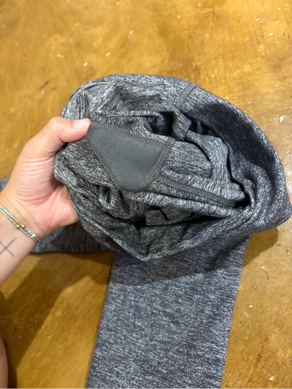 lululemon athletica Heather Charcoal Gray Performance Leggings - Image 5