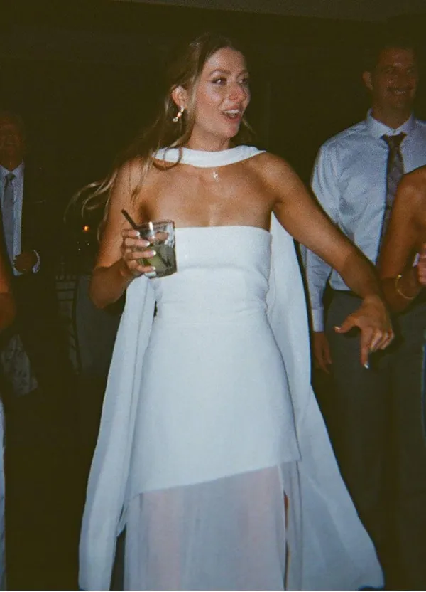 Matters Store Monaco White Dress with Scarf - Image 6