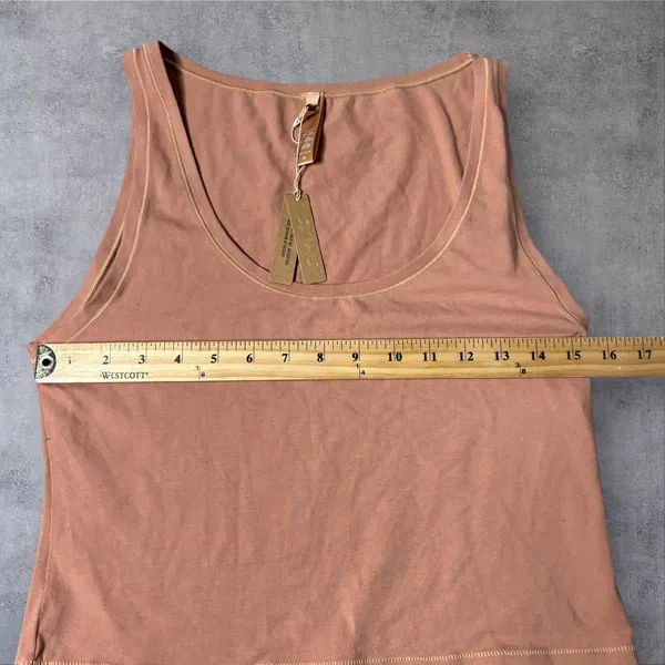 New SKIMS Cotton Tank Top Womens 3X Sedona Scoop‎ Neck Sleeveless Casual - Image 5
