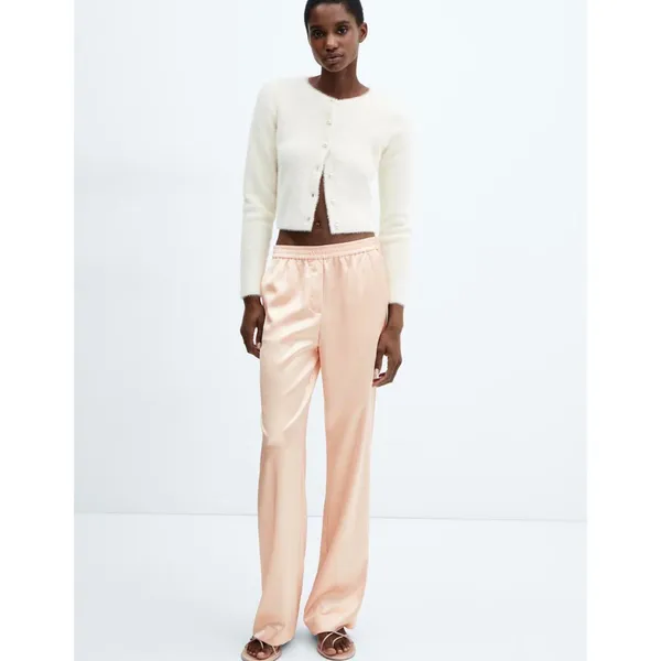 Mango‎ satin elastic pants size XL - Image 2