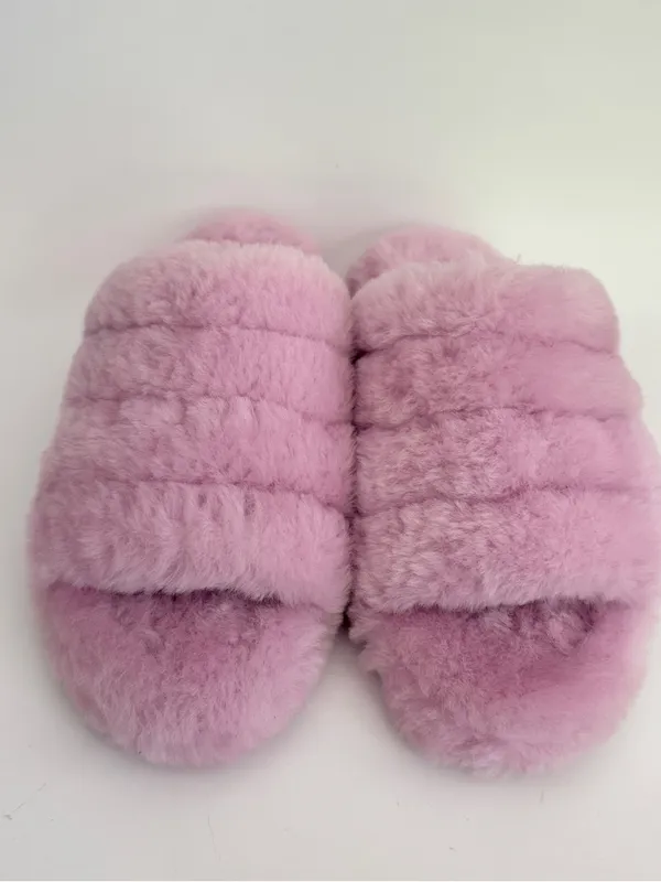 UGG Fluff Yeah Slide Platform Slippers Nightfall Lilac Purple Size 9 EUC - Image 6