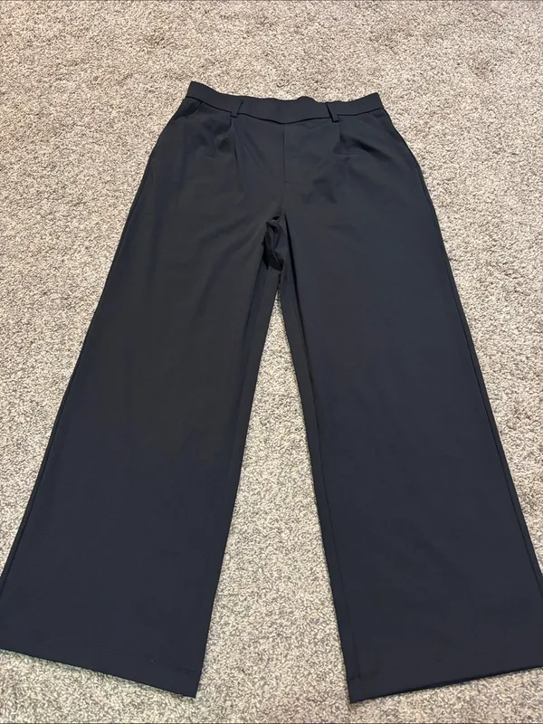 Halara Flex DayStretch High Waisted Pocket Straight Leg Work Pants size large - Image 2