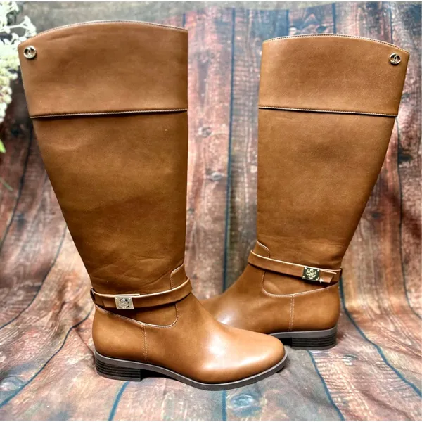 Charter Club Johannes Leather Riding Boots - Cognac - size 8.5 - Image 4