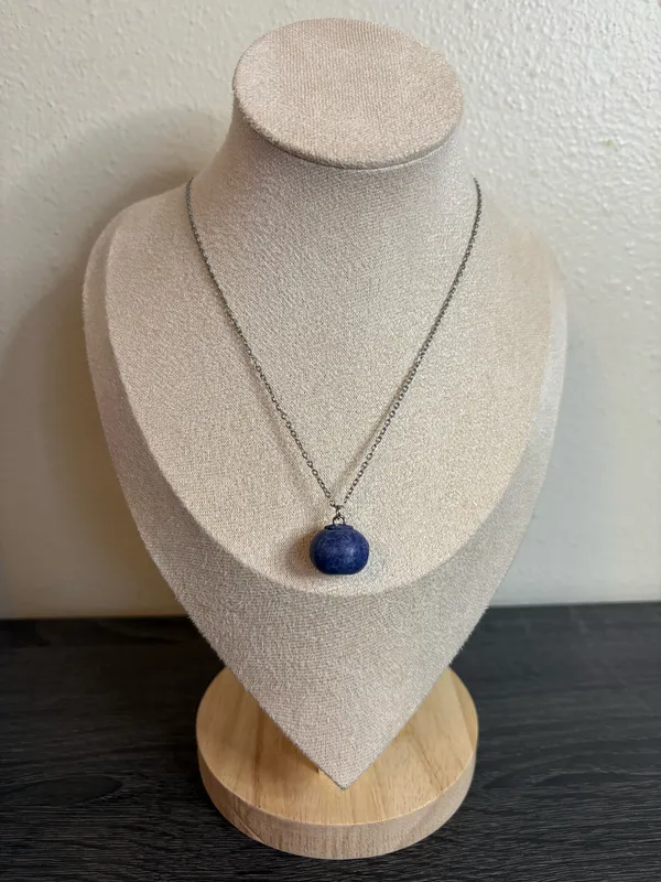 Handmade Blueberry Charm Necklace  - Image 2