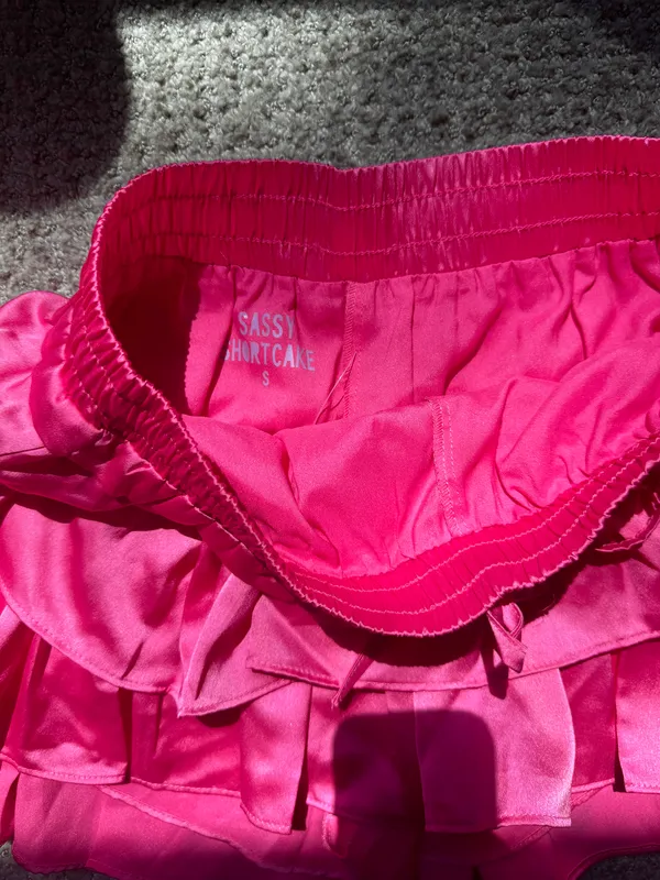 Boutique Pink Mini Skirt - Image 2