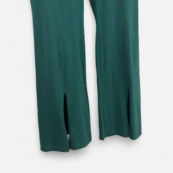Aritzia TNA Butter™ Atmosphere Hi-Rise Split Flare Leggings Green XL athleisure - Image 4
