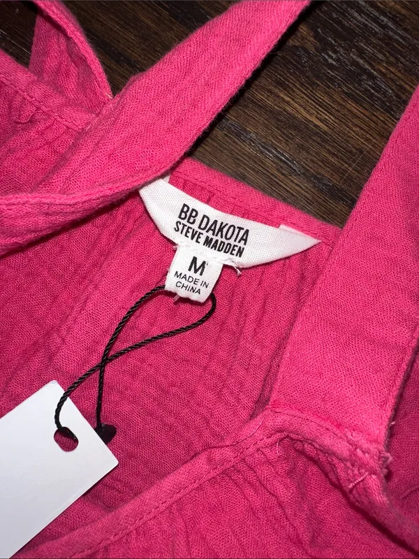 BB Dakota Hot Pink Sleeveless maxi Dress size medium new with tags - Image 2