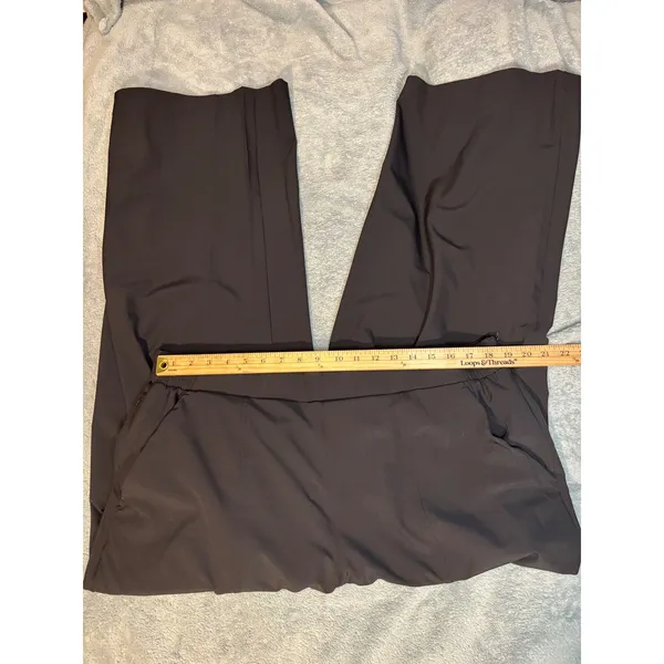 Fabletics Black Wide Leg Trousers Side Zip Pockets XXL 1XT FB6059 NWT - Image 2