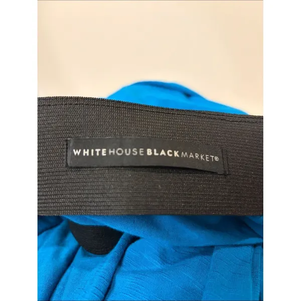 White House | Black Market Wide-Leg Crop Open Slit Leg Attached Tie Belt Palazzo Pants Size M-L - Image 5