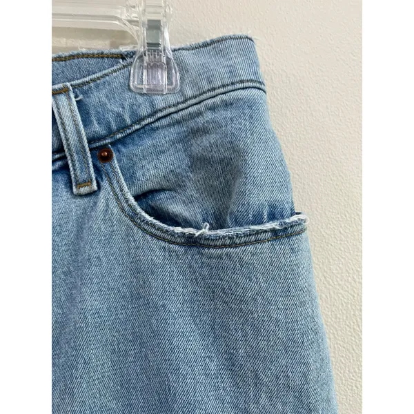 Abercrombie 90s Relaxed Jeans High Rise Light Wash Straight 30/10‎ - Image 7
