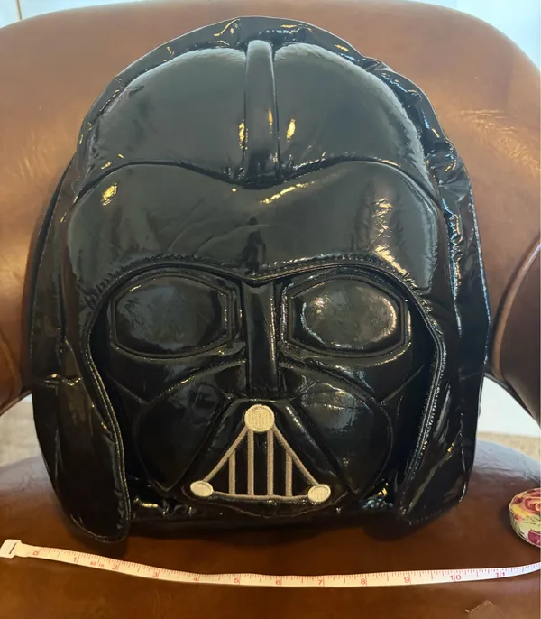 Disney Parks Star Wars Darth Vader Mini Backpack Black w/ Metal Hardware 14x10in - Image 7