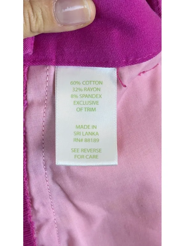 Lilly Pulitzer Sloane 5” Stretch Shorts Passion Pink Magenta Size 6 Preppy - Image 4