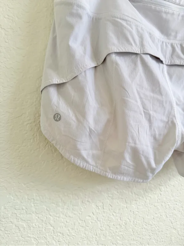 lululemon Athletica Speed Up Women’s White Athletic Shorts 10 - Image 5