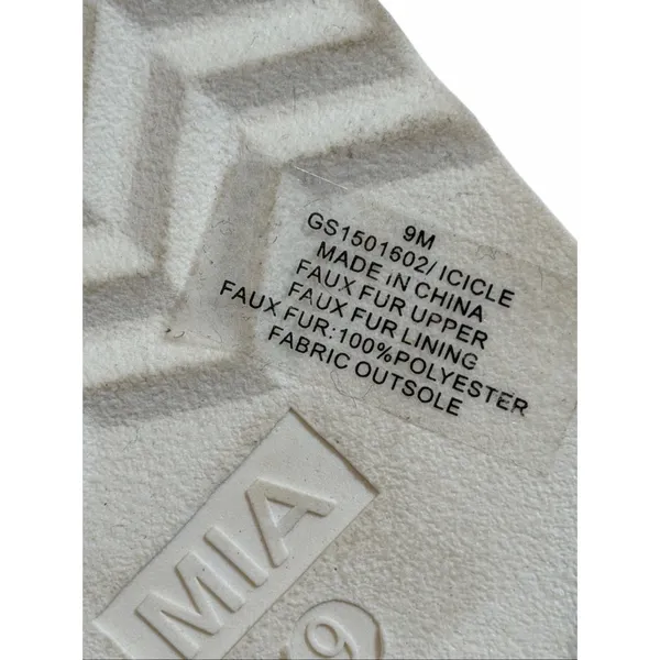 MIA Icicle Slip-On Cozy Shearling Platform Slippers Size 9‎ NEW - Image 8