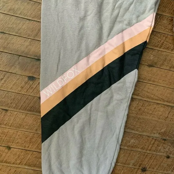 Wildfox rainbow gray loungewear drawstring waist M joggers - Image 2