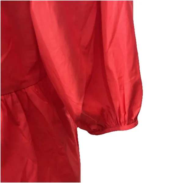 Band Of The Free Scarlet Red Bow Mini Dress Tie Front Boho Coquette Medium - Image 5