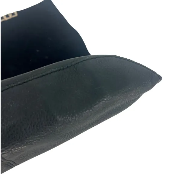Anthropologie Black Leather Foldover‎ Clutch Bag - Image 10