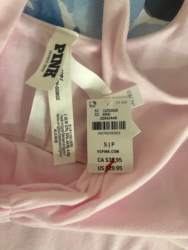 PINK Victoria's Secret Light Pink Tank Top - Image 2