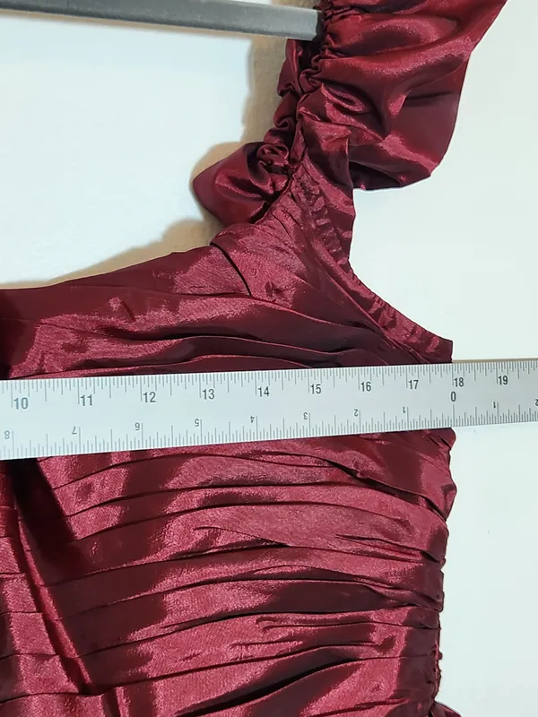 Lulus Burgundy Lace-up Back Midi Party Dress NWT Size XL Wedding Guest Dress - Image 8