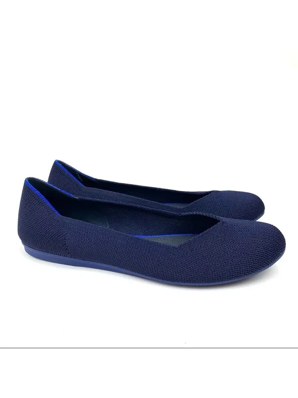Rothy's Navy Knit V‑Cut Ballet Flats - Image 3