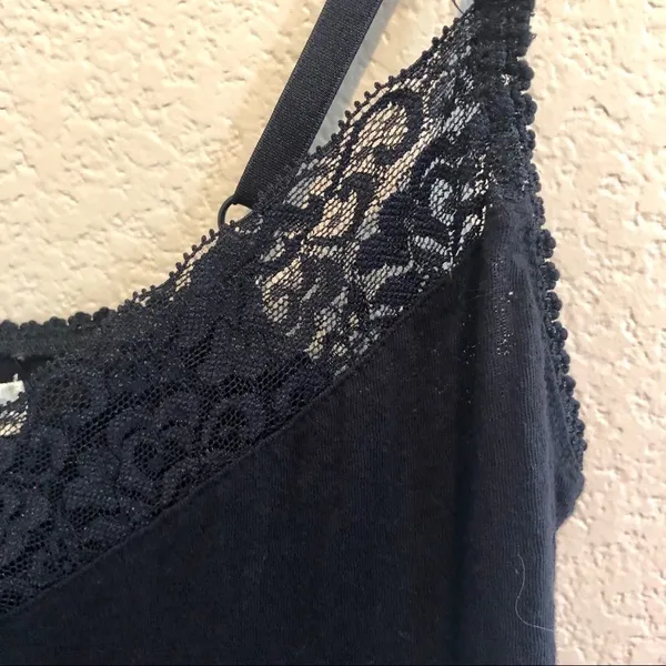 Susina Lacey black tank top M - Image 4