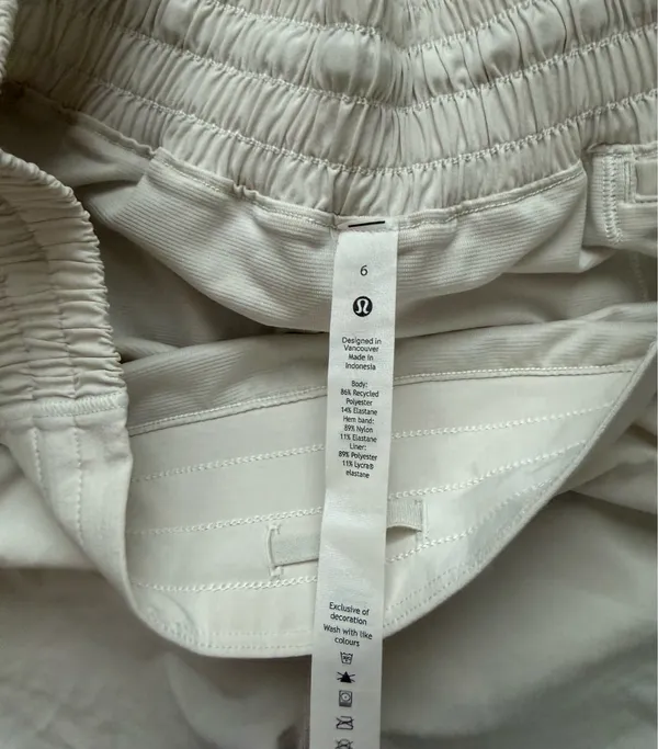 lululemon athletica White Women's Athletic Running Shorts - Image 2