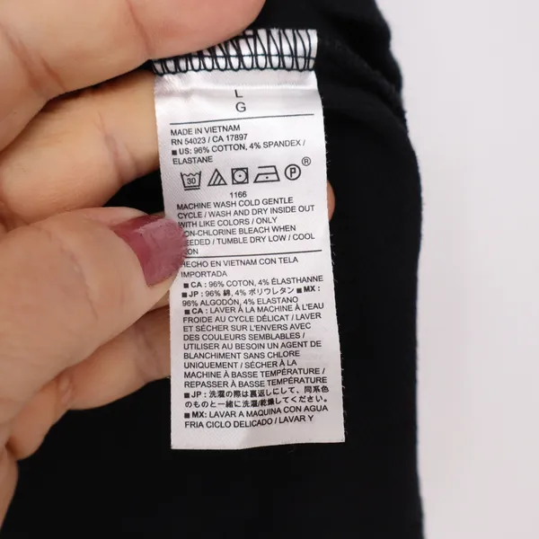 Banana Republic Top Womens L Scoop Neck Black Ribbed Cap Sleeve Excellent - Image 4