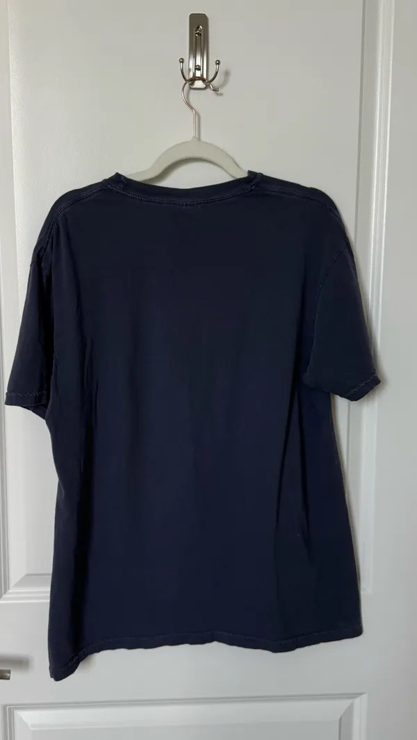 Comfort Colors T-Shirt Large Navy Gruene Tx - Image 3