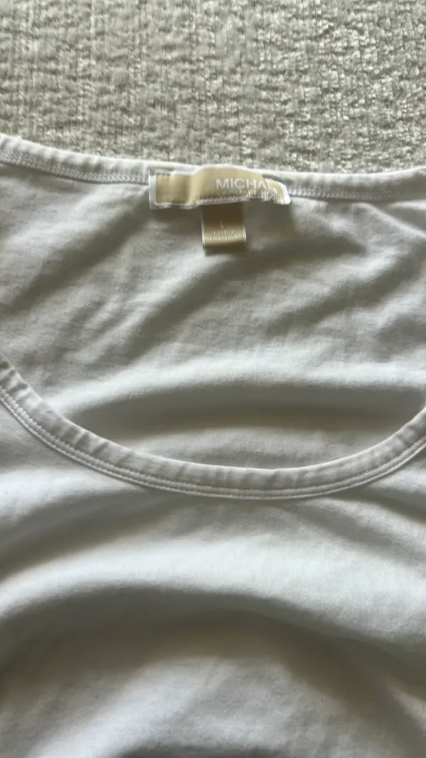 Michael Kors Side Zipper Ruched Tee - Image 2