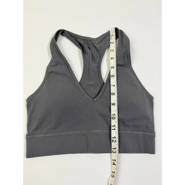 Lululemon Ebb to Street Seamless Racerback Sports Bra Grey Size 8 - Image 5