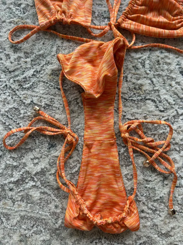 Lovers + Friends treasure orange bikini - Image 2
