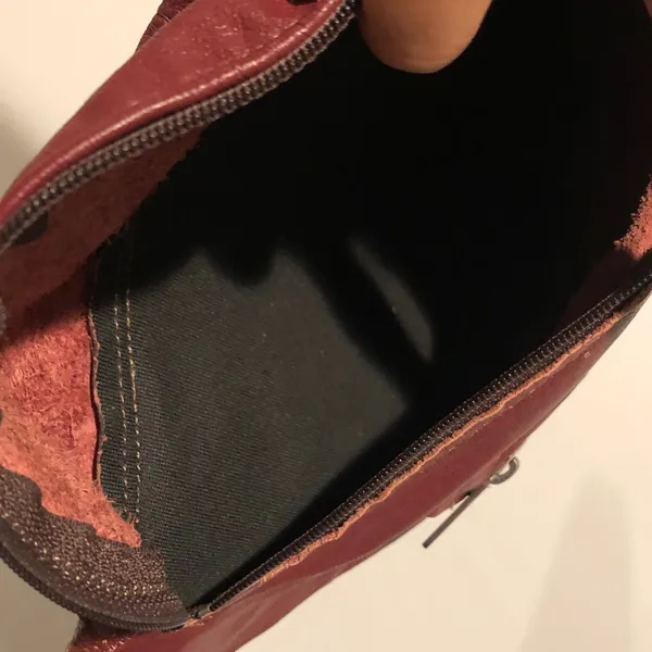 Vintage Mahogany Faux Leather Fanny Pack - Image 4