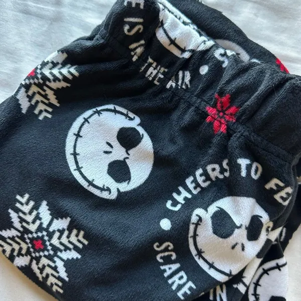 Disney NIGHTMARE BEFORE CHRISTMAS Fleece Lounge Pajama Sleep Pants Small Jack - Image 5