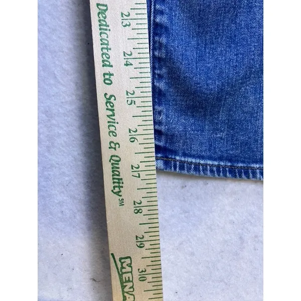 J.Crew 9" Vintage Slim Straight Jeans‎ Women 28 Blue Denim Stretch Casual - Image 7