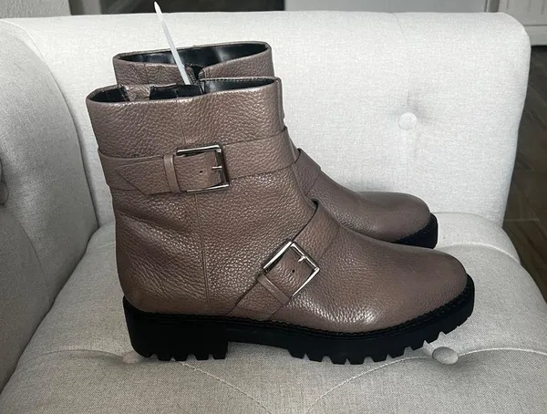 NWT Macombs Water Resistant Leather Moto Boots SIZE 10 - Image 3