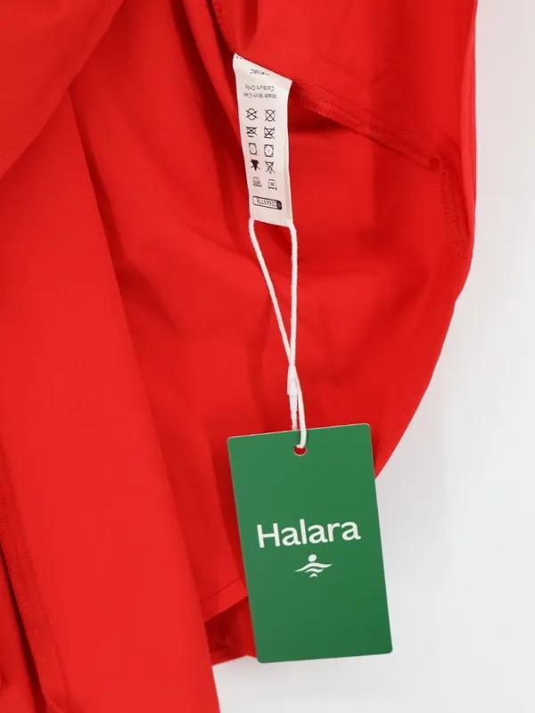 Halara Breezeful High Low 2-Piece Dress L Red Flowy Midi Quick Dry NWT - Image 5