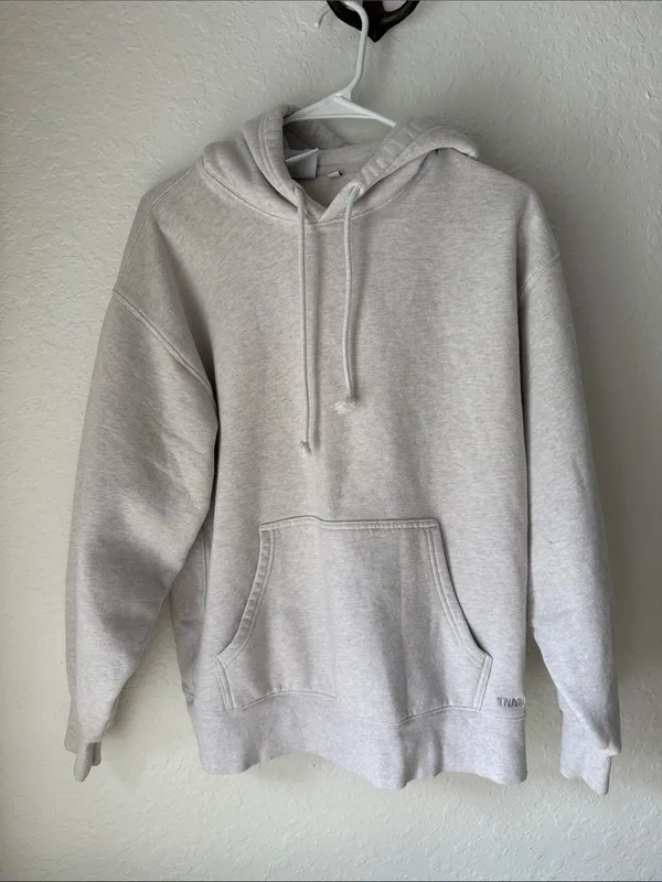 TNA Light Gray Pullover Hoodie Size Small - Image 13