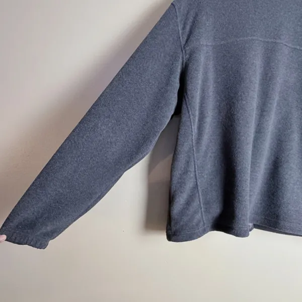 Columbia Fleece Jacket XXL Gray Full Zip Activewear Outdoor Layering Hiking Fall - Image 6