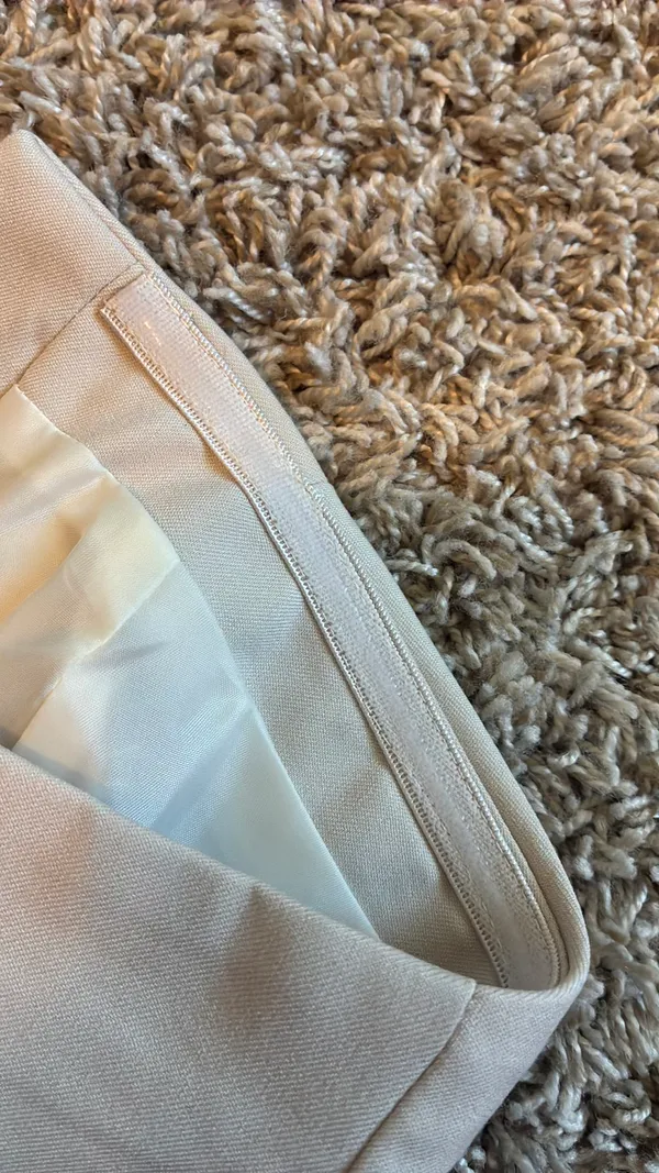 Strapless button up top Tan - Image 3