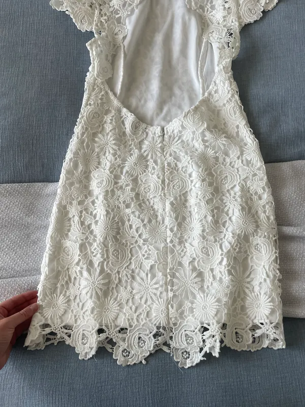 Lulus White  White Lace Dress - Image 6